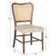 ΚΑΡΕΚΛΑ ΤΟΟΝ ΞΥΛΟ RATTAN ΥΦΑΣΜΑ HM9406.04 47x52x91,5Υεκ.