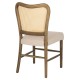 ΚΑΡΕΚΛΑ ΤΟΟΝ ΞΥΛΟ RATTAN ΥΦΑΣΜΑ HM9406.04 47x52x91,5Υεκ.