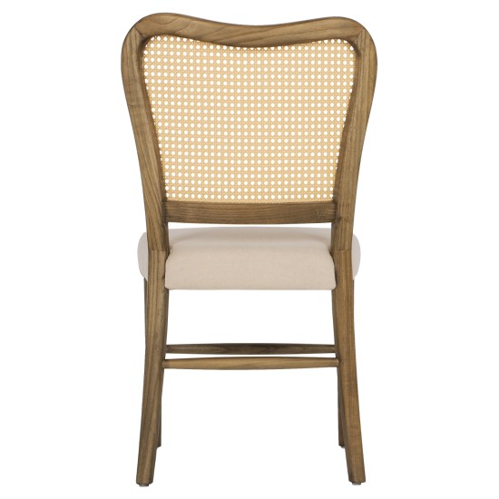 ΚΑΡΕΚΛΑ ΤΟΟΝ ΞΥΛΟ RATTAN ΥΦΑΣΜΑ HM9406.04 47x52x91,5Υεκ.
