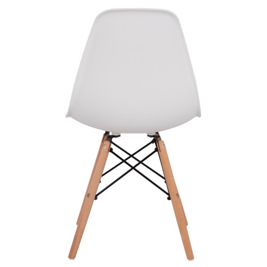 ΚΑΡΕΚΛΑ ΤΡΑΠΕΖΑΡΙΑΣ 2ΤΜΧ TWIST HM8460.21 ΛΕΥΚΟ PP--ΞΥΛΟ ΟΞΙΑΣ 46x50x82Υεκ.