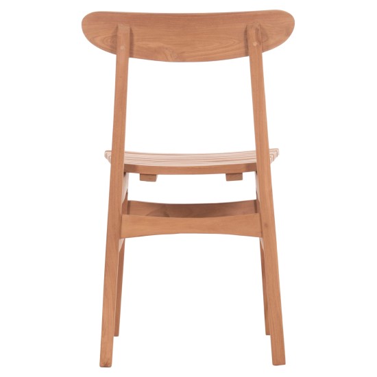 ΚΑΡΕΚΛΑ ΤΡΑΠΕΖΑΡΙΑΣ ΕΞ.ΧΩΡΟΥ ROBBIE HM18115 ΞΥΛΟ TEAK--ΦΥΣΙΚΟ 48x51x82Υεκ.