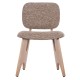 ΚΑΡΕΚΛΑ ΤΡΑΠΕΖΑΡΙΑΣ BELLISI HM18248.01 ΚΑΦΕ ΥΦΑΣΜΑ-PLYWOOD ΧΡΩΜΑ ΔΡΥΟΣ 53x56x78Υεκ.