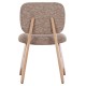 ΚΑΡΕΚΛΑ ΤΡΑΠΕΖΑΡΙΑΣ BELLISI HM18248.01 ΚΑΦΕ ΥΦΑΣΜΑ-PLYWOOD ΧΡΩΜΑ ΔΡΥΟΣ 53x56x78Υεκ.