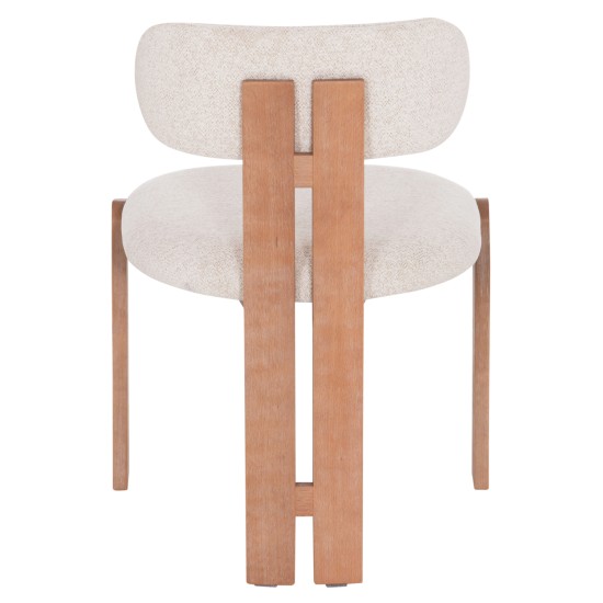 ΚΑΡΕΚΛΑ ΤΡΑΠΕΖΑΡΙΑΣ KARVO HM18252.01 ΜΠΕΖ ΥΦΑΣΜΑ--ΞΥΛΟ ΟΞΙΑΣ 57x50x79Υεκ