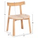 KΑΡΕΚΛΑ ΤΡΑΠΕΖΑΡΙΑΣ OSORIO HM18335.01 RUBBERWOOD & ΣΧΟΙΝΙ ΣΕ ΦΥΣΙΚΟ 51x55x74Υεκ
