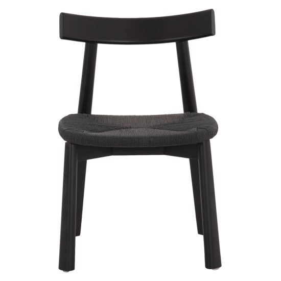 KΑΡΕΚΛΑ ΤΡΑΠΕΖΑΡΙΑΣ OSORIO HM18335.02 RUBBERWOOD & ΣΧΟΙΝΙ ΣΕ ΜΑΥΡΟ 51x55x74Υεκ