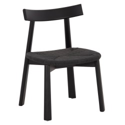 KΑΡΕΚΛΑ ΤΡΑΠΕΖΑΡΙΑΣ OSORIO HM18335.02 RUBBERWOOD & ΣΧΟΙΝΙ ΣΕ ΜΑΥΡΟ 51x55x74Υεκ