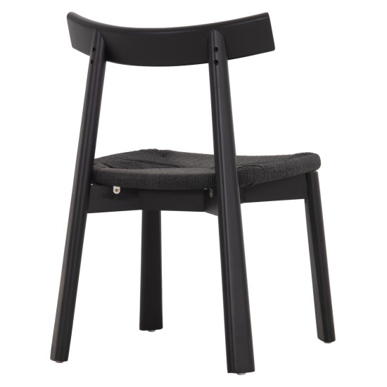 KΑΡΕΚΛΑ ΤΡΑΠΕΖΑΡΙΑΣ OSORIO HM18335.02 RUBBERWOOD & ΣΧΟΙΝΙ ΣΕ ΜΑΥΡΟ 51x55x74Υεκ
