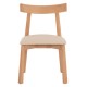 KΑΡΕΚΛΑ ΤΡΑΠΕΖΑΡΙΑΣ OSORIO HM18335.11 RUBBERWOOD ΦΥΣΙΚΟ-ΕΚΡΟΥ PU 51x55x74Υεκ
