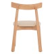KΑΡΕΚΛΑ ΤΡΑΠΕΖΑΡΙΑΣ OSORIO HM18335.11 RUBBERWOOD ΦΥΣΙΚΟ-ΕΚΡΟΥ PU 51x55x74Υεκ