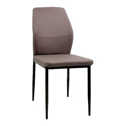 ΚΑΡΕΚΛΑ ΤΡΑΠΕΖΑΡΙΑΣ DIAZ HM18346.03 ΚΑΦΕ ΥΦΑΣΜΑ-ΜΕΤΑΛΛΙΚΑ ΠΟΔΙΑ ΜΑΥΡΑ 41,5x52x87Υεκ.