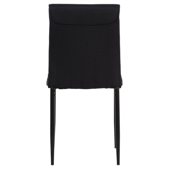 ΚΑΡΕΚΛΑ ΤΡΑΠΕΖΑΡΙΑΣ PERKY HM18347.02 ΜΑΥΡΟ ΥΦΑΣΜΑ & ΜΕΤΑΛΛΙΚΑ ΠΟΔΙΑ 44x60x87Υεκ