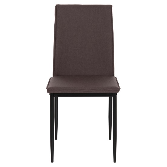 ΚΑΡΕΚΛΑ ΤΡΑΠΕΖΑΡΙΑΣ PERKY HM18347.03 ΚΑΦΕ ΥΦΑΣΜΑ-ΜΕΤΑΛ. ΠΟΔΙΑ ΜΑΥΡΑ 44x60x87Υεκ