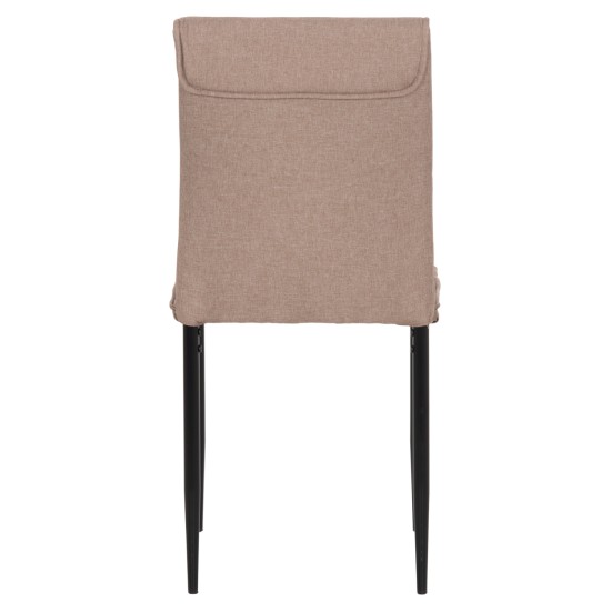 ΚΑΡΕΚΛΑ ΤΡΑΠΕΖΑΡΙΑΣ PERKY HM18347.04 ΜΠΕΖ ΥΦΑΣΜΑ-ΜΕΤΑΛ. ΠΟΔΙΑ ΜΑΥΡΑ 44x60x87Υεκ