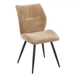 ΚΑΡΕΚΛΑ ΤΡΑΠΕΖΑΡΙΑΣ GAFF HM18425.03 TAUPE ΥΦΑΣΜΑ-ΜΕΤΑΛ.ΜΑΥΡΑ ΠΟΔΙΑ 50x67x89Υεκ