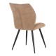 ΚΑΡΕΚΛΑ ΤΡΑΠΕΖΑΡΙΑΣ GAFF HM18425.03 TAUPE ΥΦΑΣΜΑ-ΜΕΤΑΛ.ΜΑΥΡΑ ΠΟΔΙΑ 49x63x90Υεκ