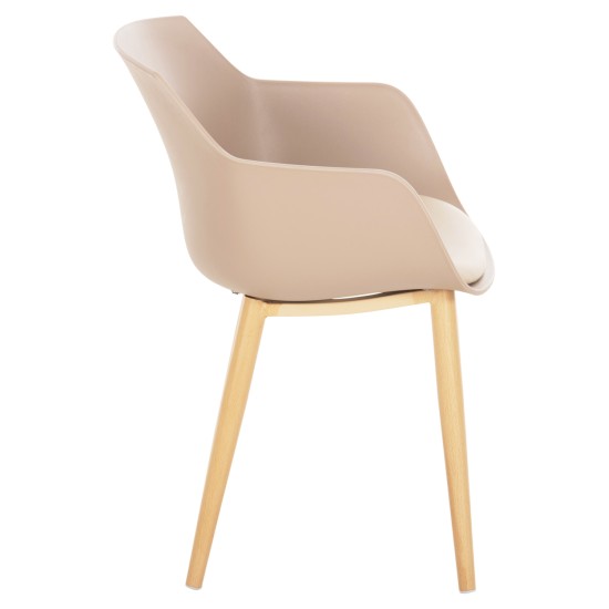 ΚΑΡΕΚΛΑ ΤΡΑΠΕΖΑΡΙΑΣ LUCIE HM8242.11 CAPUCCINO PP-ΜΕΤΑΛ. ΠΟΔΙΑ ΟΨΗ ΞΥΛΟΥ 56x55,5x80Υεκ ΚΑΡΕΚΛΑ ΤΡΑΠΕΖΑΡΙΑΣ LUCIE HM8242.11 CAPUCCINO PP-ΜΕΤΑΛ. ΠΟΔΙΑ ΟΨΗ ΞΥΛΟΥ 56x55,5x80Υεκ