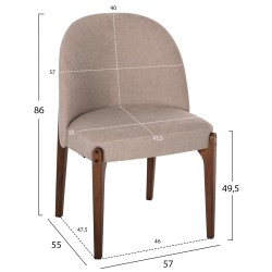 ΚΑΡΕΚΛΑ ΤΡΑΠΕΖΑΡΙΑΣ RAMMER HM9744.02 RUBBERWOOD ΣΕ ΚΑΡΥΔΙ-ΕΚΡΟΥ ΥΦΑΣΜΑ 57x55x86Υεκ. ΚΑΡΕΚΛΑ ΤΡΑΠΕΖΑΡΙΑΣ RAMMER HM9744.02 RUBBERWOOD ΣΕ ΚΑΡΥΔΙ-ΕΚΡΟΥ ΥΦΑΣΜΑ 57x55x86Υεκ.