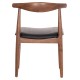 KΑΡΕΚΛΑ ΤΡΑΠΕΖΑΡΙΑΣ ALOR HM9947.03 RUBBERWOOD ΚΑΡΥΔΙ-ΜΑΥΡΟ PU 55x51x75Υεκ