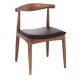 KΑΡΕΚΛΑ ΤΡΑΠΕΖΑΡΙΑΣ ALOR HM9947.03 RUBBERWOOD ΚΑΡΥΔΙ-ΜΑΥΡΟ PU 55x51x75Υεκ