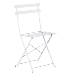 ΚΑΡΕΚΛΑ ΖΑΠΠΕΙΟΥ ΠΤΥΣΣΟΜΕΝΗ SOPHIE HM6337.01 ΜΕΤΑΛΛΙΚΗ ΛΕΥΚΗ 41x43x80Υεκ.