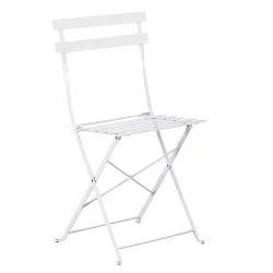 ΚΑΡΕΚΛΑ ΖΑΠΠΕΙΟΥ ΠΤΥΣΣΟΜΕΝΗ SOPHIE HM6337.01 ΜΕΤΑΛΛΙΚΗ ΛΕΥΚΗ 41x43x80Υεκ.