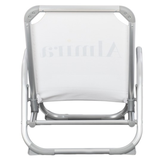 ΚΑΡΕΚΛΑΚΙ ΠΑΡΑΛΙΑΣ ΑΛΟΥΜINIOY ΒΑΡ.ΤΥΠΟΥ ΨΗΛΗ ΠΛΑΤΗ ALMIRA HM5053.10 ΓΚΡΙ 55x71x66Υεκ