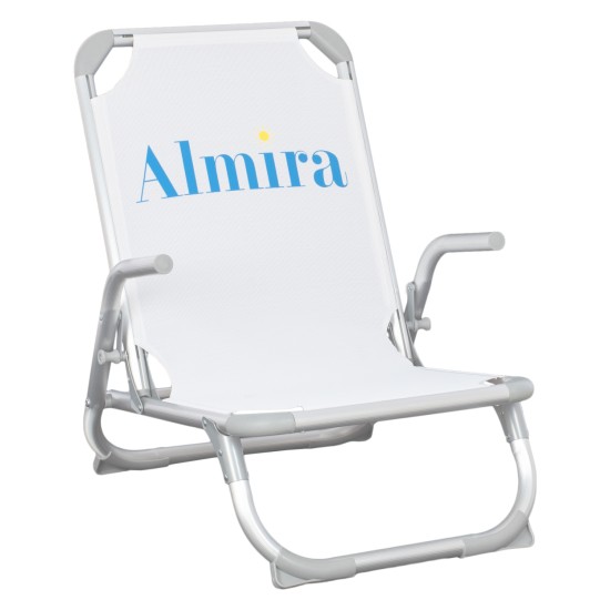 ΚΑΡΕΚΛΑΚΙ ΠΑΡΑΛΙΑΣ ΑΛΟΥΜINIOY ΒΑΡ.ΤΥΠΟΥ ΨΗΛΗ ΠΛΑΤΗ ALMIRA HM5053.10 ΓΚΡΙ 55x71x66Υεκ