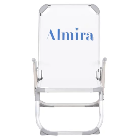 ΚΑΡΕΚΛΑΚΙ ΠΑΡΑΛΙΑΣ ΑΛΟΥΜΙΝΙΟΥ ΒΑΡ.ΤΥΠΟΥ ΥΠΕΡΥΨΩΜΕΝΟ ALMIRA HM6431.03 ΛΕΥΚΟ 53x68x80Υεκ