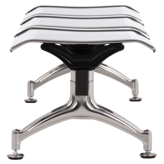 ΚΑΘΙΣΜΑ ΑΝΑΜΟΝΗΣ ΑΝΑΜΟΝΗΣ Τ.ΑΕΡΟΔΡΟΜΙΟΥ 3ΘΕΣΙΟ AVIATOR HM18404 ΜΕΤΑΛΛΟ MESH ΓΚΡΙ 148x50x40Υεκ