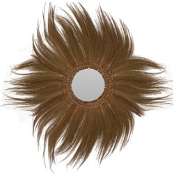 ΚΑΘΡΕΠΤΗΣ ΣΤΡΟΓΓΥΛΟΣ ΜΕ ΠΛΑΙΣΙΟ ΦΛΟΙΟ ΜΠΑΝΑΝΑΣ ΣΕ ΧΡΩΜΑ ΦΥΣΙΚΟ 100x4x100 ΕΚ.HM7735