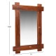 ΚΑΘΡΕΠΤΗΣ ΤΟΙΧΟΥ HM4303 ΑΝΑΚΥΚΛΩΜΕΝΟ TEAK ΣΕ ΦΥΣΙΚΟ 70x100Υεκ.