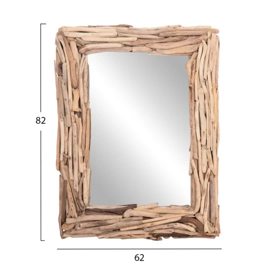 ΚΑΘΡΕΠΤΗΣ ΤΟΙΧΟΥ TWIGS HM4440 DRIFTWOOD ΣΕ ΦΥΣΙΚΟ ΧΡΩΜΑ 62x10x82Υεκ.