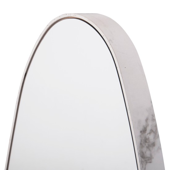 ΚΑΘΡΕΠΤΗΣ ΤΟΙΧΟΥ CRITHER HM4486.05 ΜΕ ΠΛΑΙΣΙΟ MDF ΣΕ WHITE MARBLE ΧΡΩΜΑ 49x140Υεκ.