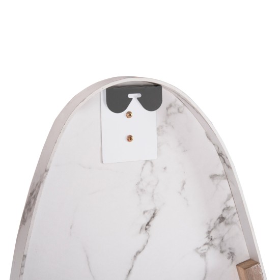 ΚΑΘΡΕΠΤΗΣ ΤΟΙΧΟΥ CRITHER HM4486.05 ΜΕ ΠΛΑΙΣΙΟ MDF ΣΕ WHITE MARBLE ΧΡΩΜΑ 49x140Υεκ.