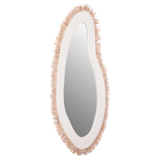 ΚΑΘΡΕΠΤΗΣ ΤΟΙΧΟΥ ΣΕΙΡΑ SANTORINI HM4525 MDF ΥΠΟΛΕΥΚΟ-ΔΙΑΚΟΣΜΗΣΗ ΣΕ ΜΠΕΖ 63x1,8x120Υεκ.