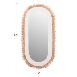 ΚΑΘΡΕΠΤΗΣ ΤΟΙΧΟΥ ΣΕΙΡΑ SANTORINI HM4526 MDF ΥΠΟΛΕΥΚΟ-ΔΙΑΚΟΣΜΗΣΗ ΣΕ ΜΠΕΖ 61x1,8x120Υεκ.