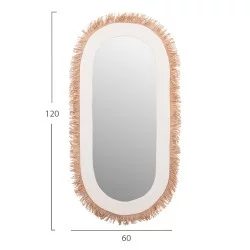 ΚΑΘΡΕΠΤΗΣ ΤΟΙΧΟΥ ΣΕΙΡΑ SANTORINI HM4526 MDF ΥΠΟΛΕΥΚΟ-ΔΙΑΚΟΣΜΗΣΗ ΣΕ ΜΠΕΖ 61x1,8x120Υεκ.