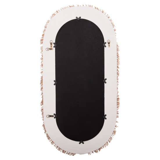 ΚΑΘΡΕΠΤΗΣ ΤΟΙΧΟΥ ΣΕΙΡΑ SANTORINI HM4526 MDF ΥΠΟΛΕΥΚΟ-ΔΙΑΚΟΣΜΗΣΗ ΣΕ ΜΠΕΖ 61x1,8x120Υεκ.