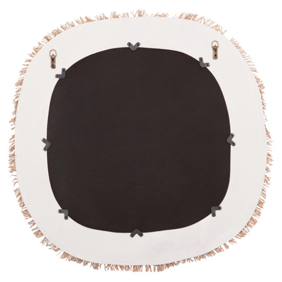 ΚΑΘΡΕΠΤΗΣ ΤΟΙΧΟΥ ΣΕΙΡΑ SANTORINI HM4527 MDF ΥΠΟΛΕΥΚΟ-ΔΙΑΚΟΣΜΗΣΗ ΣΕ ΜΠΕΖ 78x1,8x78Υεκ.