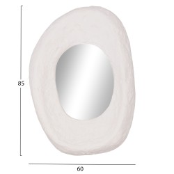 ΚΑΘΡΕΠΤΗΣ ΤΟΙΧΟΥ RIFFE HM4695.02 FIBER CEMENT ΛΕΥΚΟ 60x13x85Υεκ.