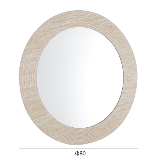ΚΑΘΡΕΠΤΗΣ ΤΟΙΧΟΥ FONTE HM4880 ΠΛΑΙΣΙΟ MDF ΜΕ PVC ΣΕ ΧΡΩΜΑΤΙΣΜΟ ΤΡΑΒΕΡΤΙΝΑΣ Φ80εκ.