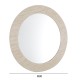 ΚΑΘΡΕΠΤΗΣ ΤΟΙΧΟΥ FONTE HM4880 ΠΛΑΙΣΙΟ MDF ΜΕ PVC ΣΕ ΧΡΩΜΑΤΙΣΜΟ ΤΡΑΒΕΡΤΙΝΑΣ Φ80εκ.