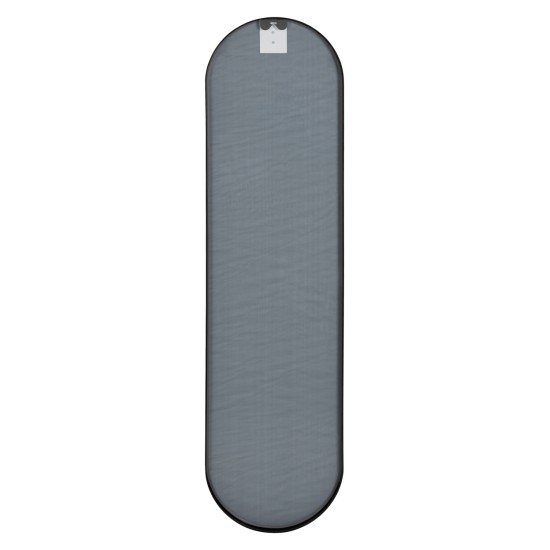 ΚΑΘΡΕΠΤΗΣ ΤΟΙΧΟΥ HM9581.01 ΨΗΛΟΣ ΟΒΑΛ ΣΚΕΛΕΤΟΣ ΑΛΟΥΜΙΝΙΟΥ ΜΑΥΡΟΣ 38,5x4x149Υεκ.