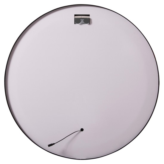 ΚΑΘΡΕΠΤΗΣ ΤΟΙΧΟΥ ΣΤΡΟΓΓΥΛΟΣ ROUNDER HM4503.01 ΑΛΟΥΜΙΝΙΟ ΣΕ ΜΑΥΡΟ-ΦΩΤΙΣΜΟΣ LED Φ80εκ.
