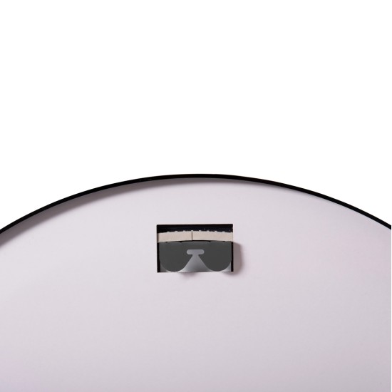 ΚΑΘΡΕΠΤΗΣ ΤΟΙΧΟΥ ΣΤΡΟΓΓΥΛΟΣ ROUNDER HM4503.01 ΑΛΟΥΜΙΝΙΟ ΣΕ ΜΑΥΡΟ-ΦΩΤΙΣΜΟΣ LED Φ80εκ.