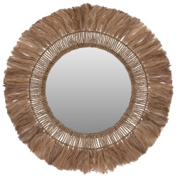 ΚΑΘΡΕΠΤΗΣ ΤΟΙΧΟΥ ΣΤΡΟΓΓΥΛΟΣ ΜΕ ΙΝΕΣ ΑΜΠΑΚΑ ΣΕ ΧΡΩΜΑ ΦΥΣΙΚΟ 120x4x120Yεκ.HM7747