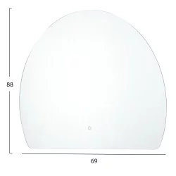ΚΑΘΡΕΠΤΗΣ TOIXOY ΣΕΙΡΑ TORCH HM4491 ΧΩΡΙΣ ΠΛΑΙΣΙΟ-LED ΟΠΙΣΘΙΟΣ ΦΩΤΙΣΜΟΣ 88x69Υεκ.