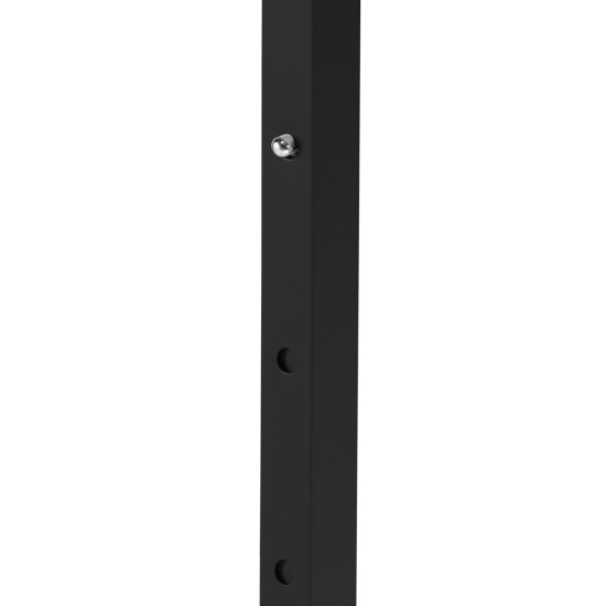 ΚΙΟΣΚΙ/GAZEBO MATTHEW HM6310 ΠΤΥΣΣΟΜΕΝΟ-ΣΚΕΛΕΤΟΣ ΜΕΤΑΛ.ΜΑΥΡΟΣ-ΛΕΥΚΟ ΥΦΑΣΜΑ 3x3x3,10Yμ