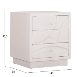 ΚΟΜΟΔΙΝΟ ΣΕΙΡΑ SANTORINI HM18047 MDF ΣΕ ΥΠΟΛΕΥΚΟ ΧΡΩΜΑ-3 ΣΥΡΤΑΡIA 48x38x55,5Υεκ. ΚΟΜΟΔΙΝΟ ΣΕΙΡΑ SANTORINI HM18047 MDF ΣΕ ΥΠΟΛΕΥΚΟ ΧΡΩΜΑ-3 ΣΥΡΤΑΡIA 48x38x55,5Υεκ.